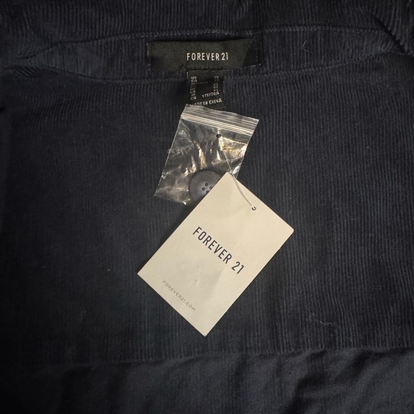 Forever 21 Navy and White Plaid Utility Jacket - Picture 4 of 6